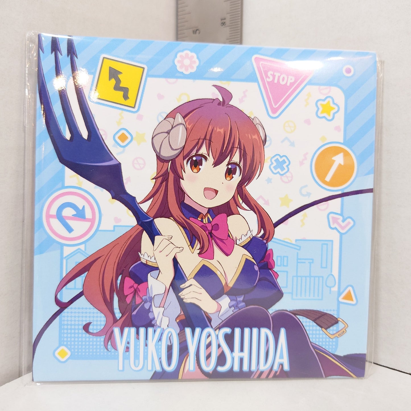 Yuko The Demon Girl Next (Machikado Mazoku) Record Coaster w/Sleeve