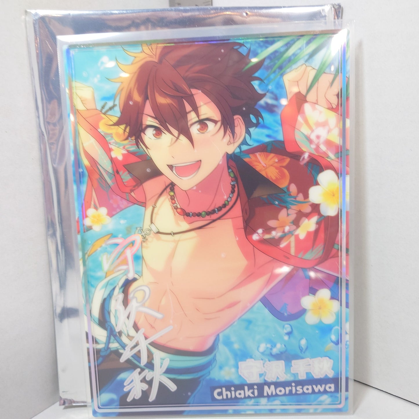 Chiaki Morisawa RYUSEITAI Ensemble Stars Plastic Postcard w/Stand