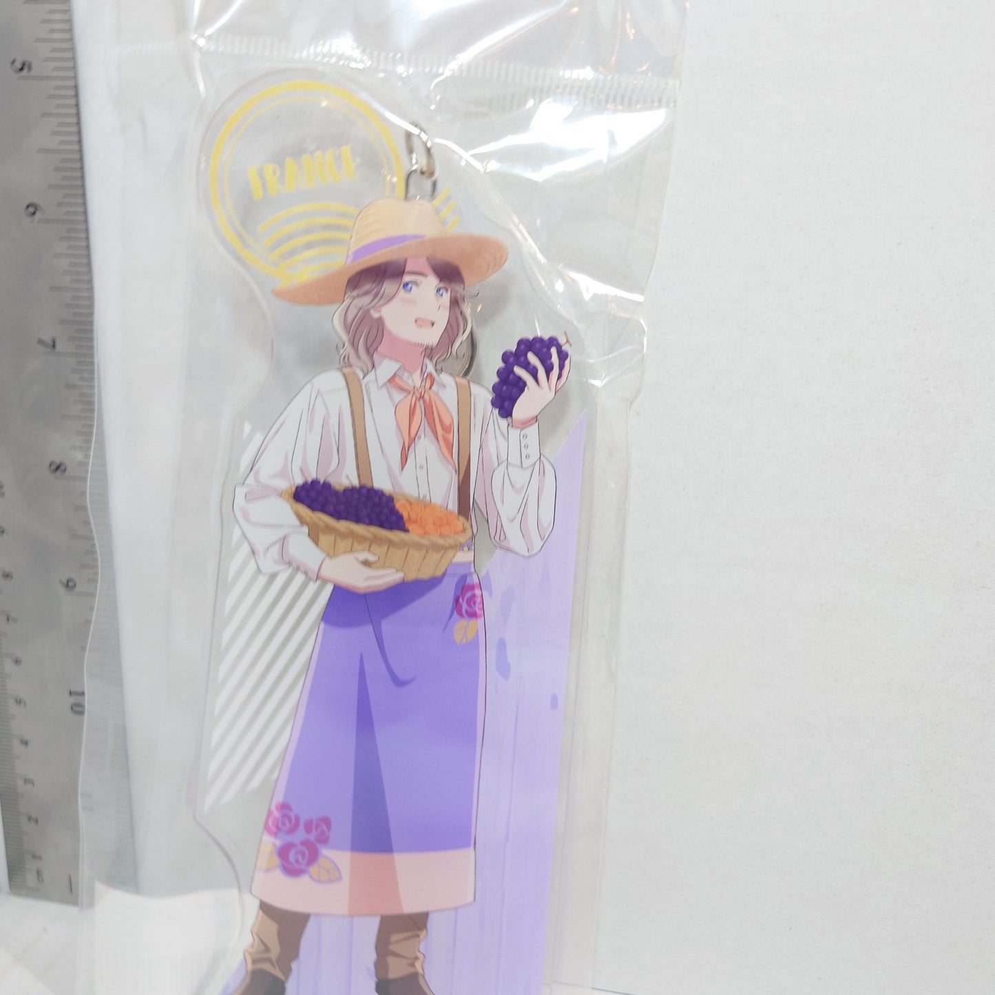 France Hetalia World Stars Farming BIG Acrylic Keychain