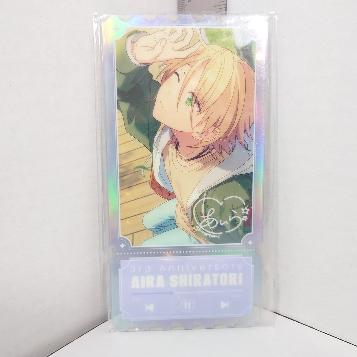 Aira Shiratori ALKALOID Ensemble Stars KR 3rd Anniversary Acrylic Ticket