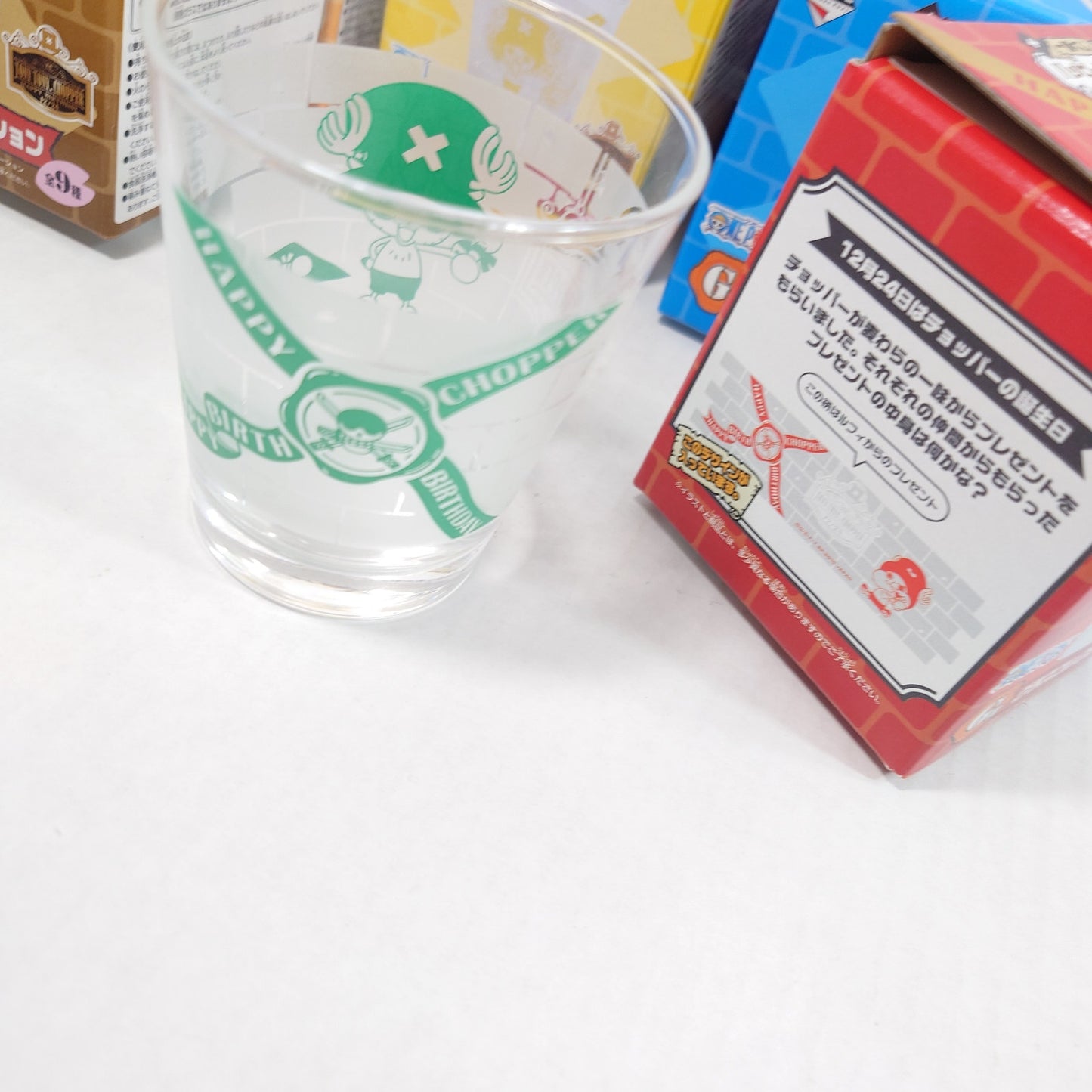 COMPLETE SET One Piece Chopper Ichiban Kuji Glass Cup