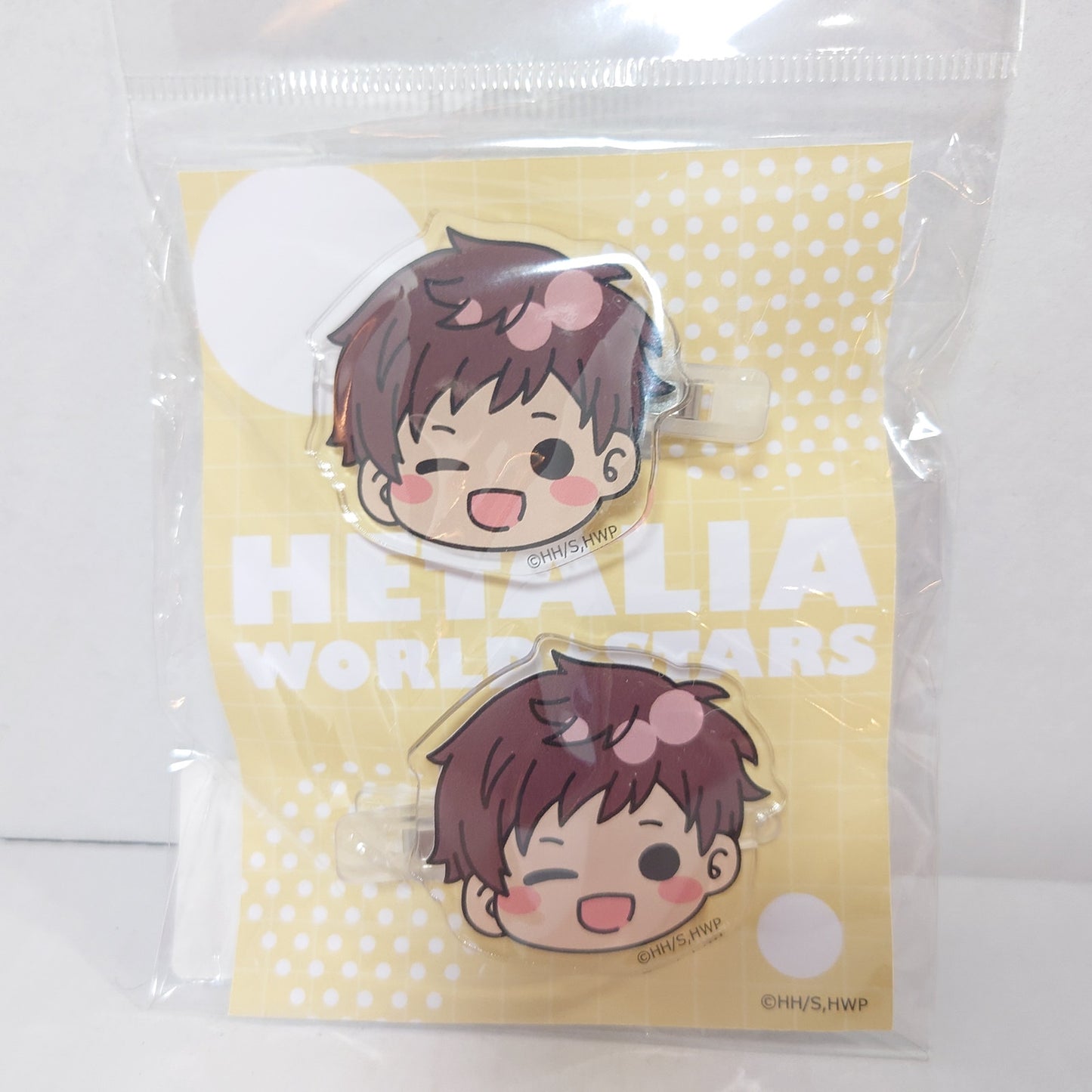 Spain Hetalia World Stars Acrylic Hair Clip Set