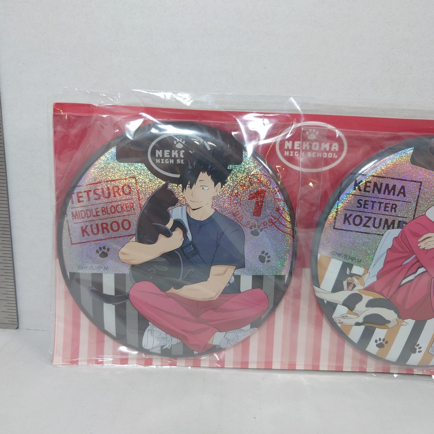 Tetsuro Kuro & Kenma Kozume Haikyuu! Badge Set