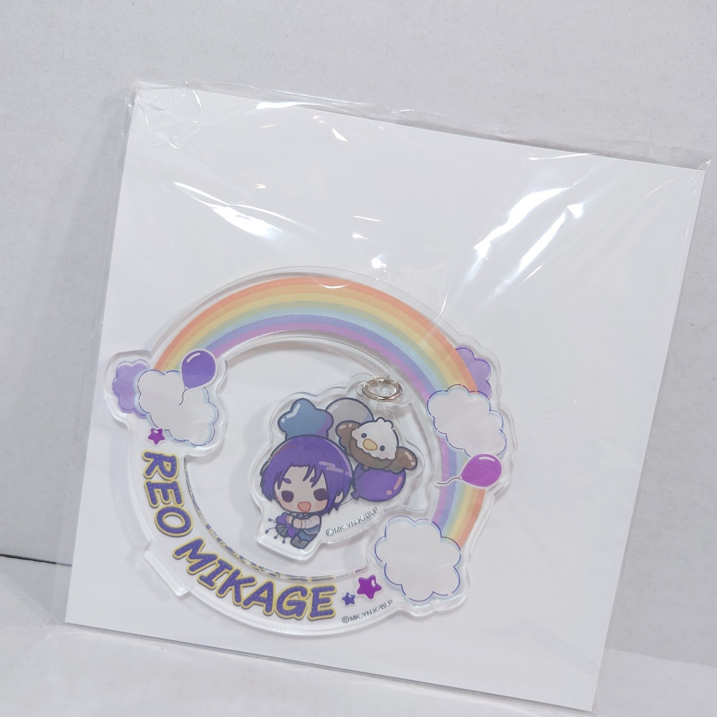 Reo Mikage Blue Lock Acrylic Swinging Pendent Acrylic Stand