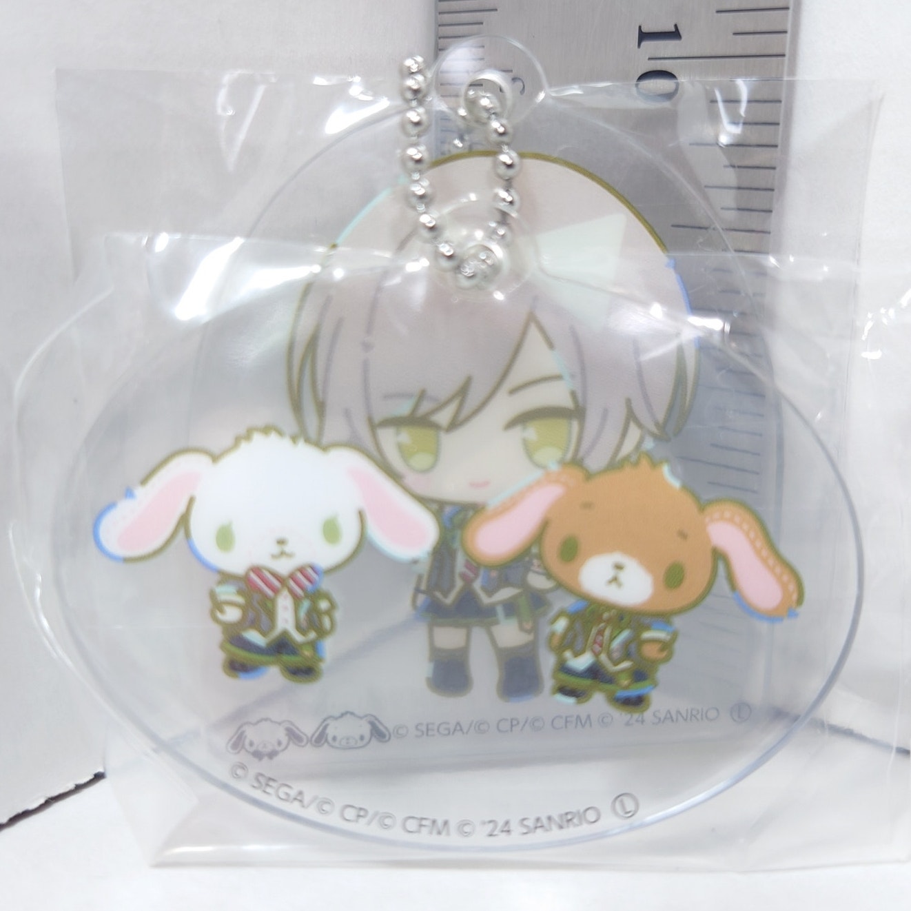 Shiho Hinomori Project Sekai x Sanrio (Kurousa & Shirousa) Keychain