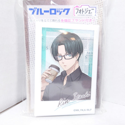 Rin Itoshi Blue Lock Stand Up Badge