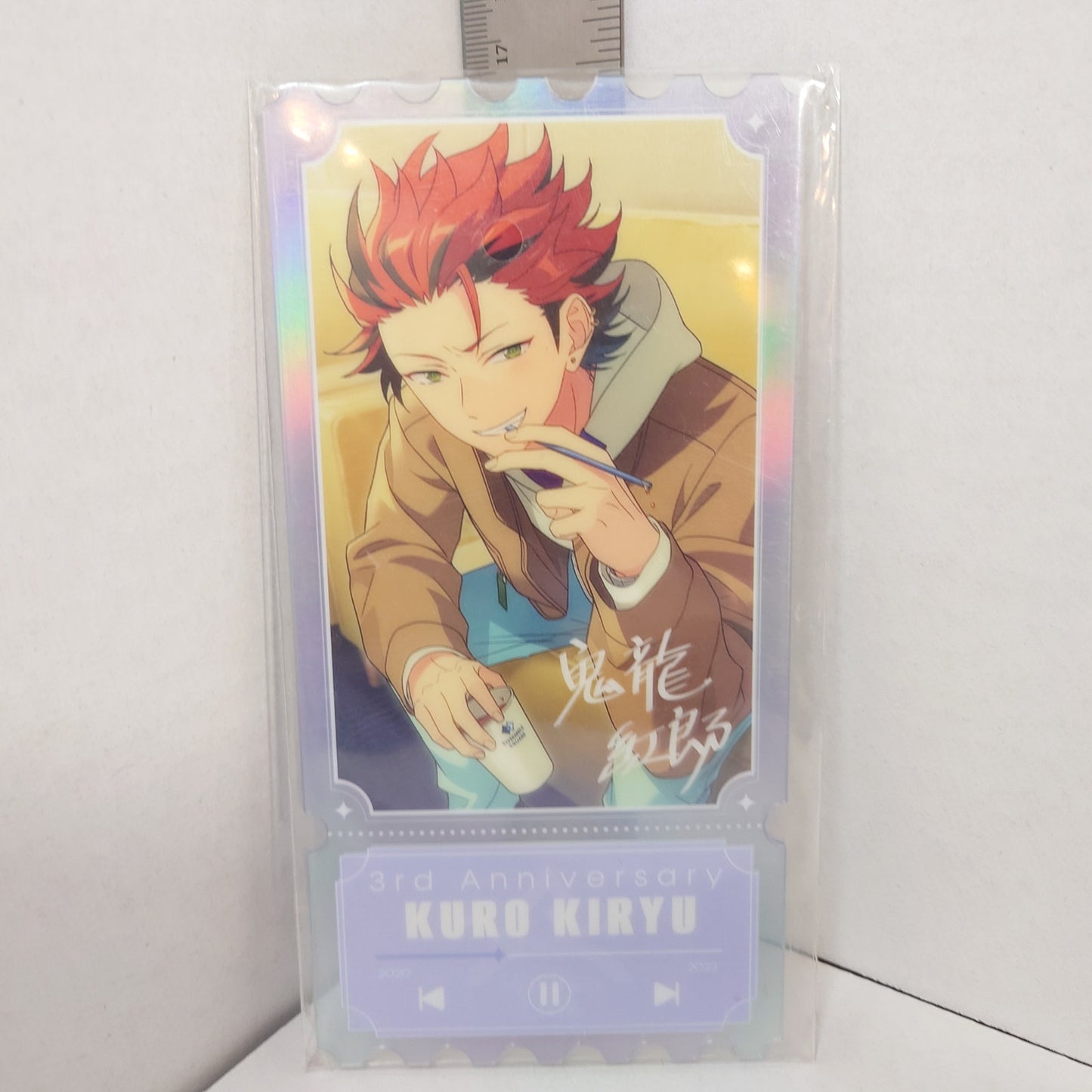 Kuro Kiryu AKATSUKI Ensemble Stars KR 3rd Anniversary Acrylic Ticket