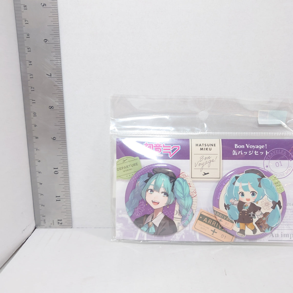 MIKU HATSUNE VOCALOID Bon Voyage! Badge Set