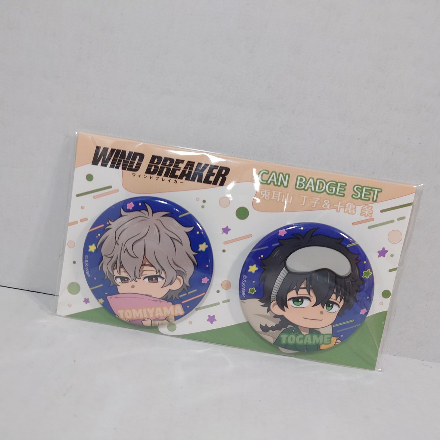 Jo Togame & Choji Tomiyama WIND BREAKER Badge Set