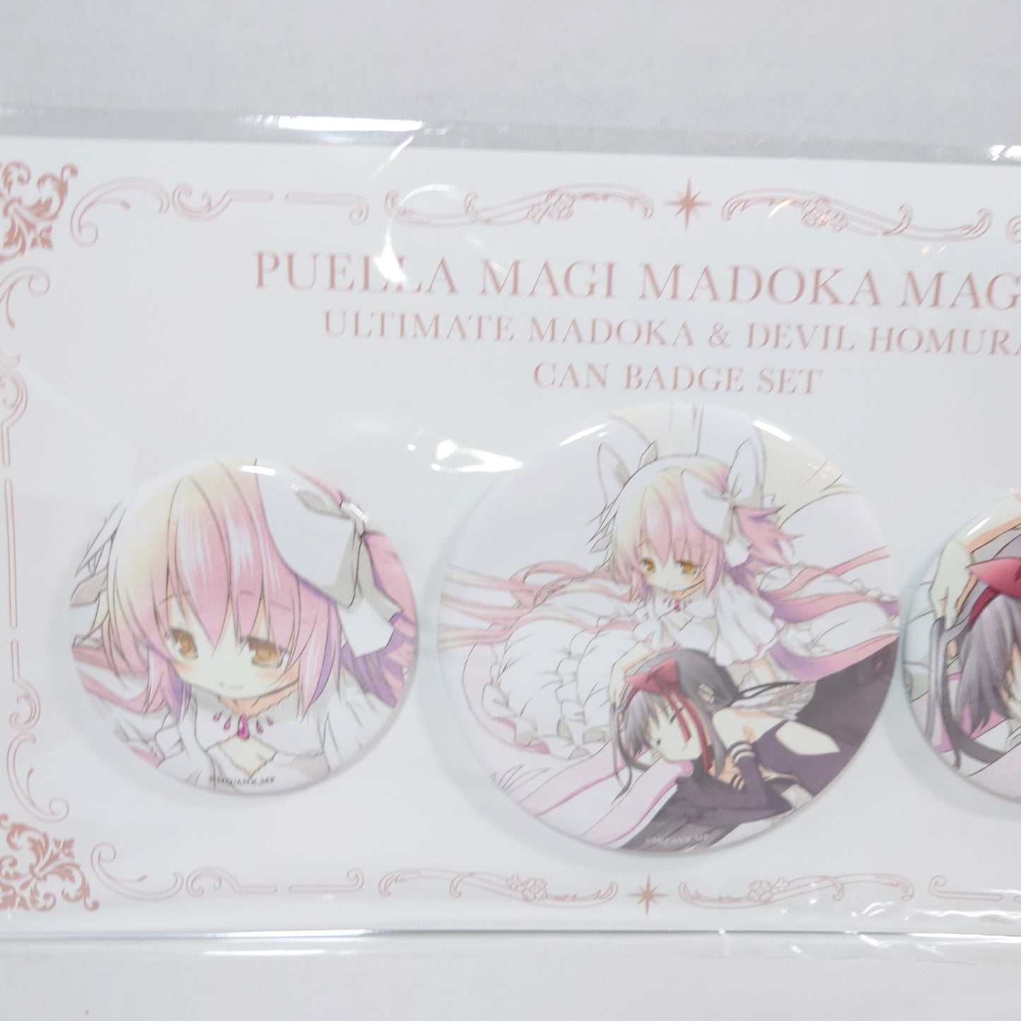Madoka Kaname & Homura Akemi Madoka Magica Rebellion Studio Shaft Badge Set