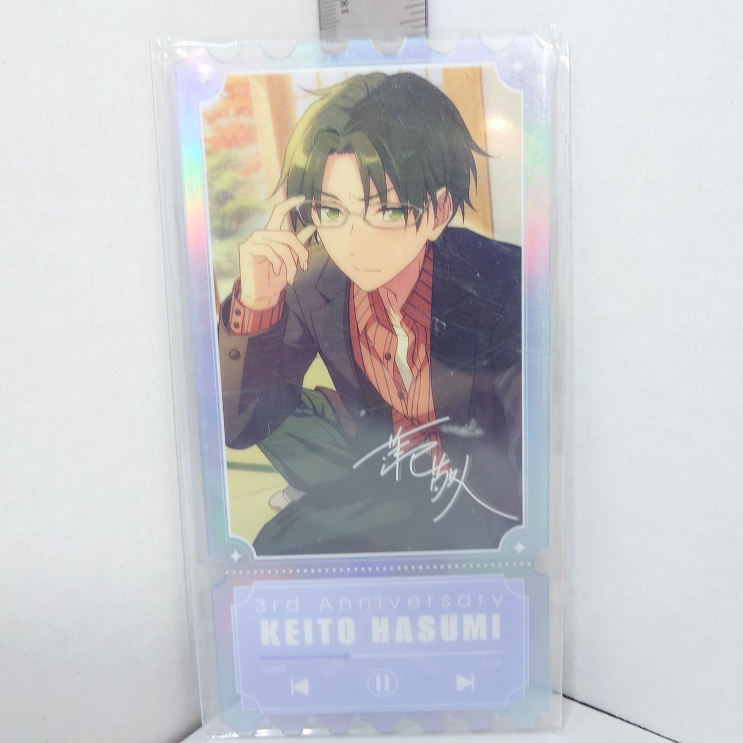 Keito Hasumi AKATSUKI Ensemble Stars KR 3rd Anniversary Acrylic Ticket