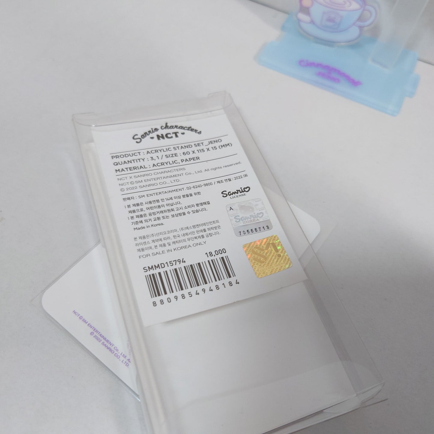 NCT x Sanrio Jeno & Cinnamoroll Acrylic Stand & Photocard Set