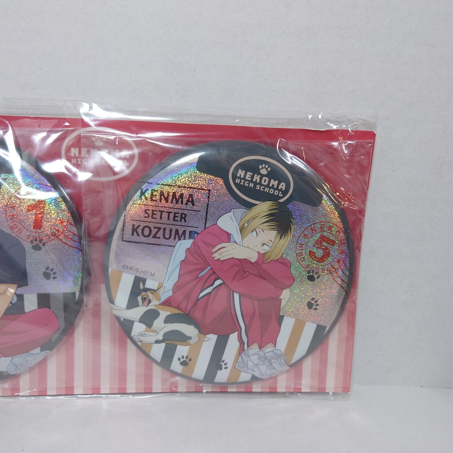 Tetsuro Kuro & Kenma Kozume Haikyuu! Badge Set