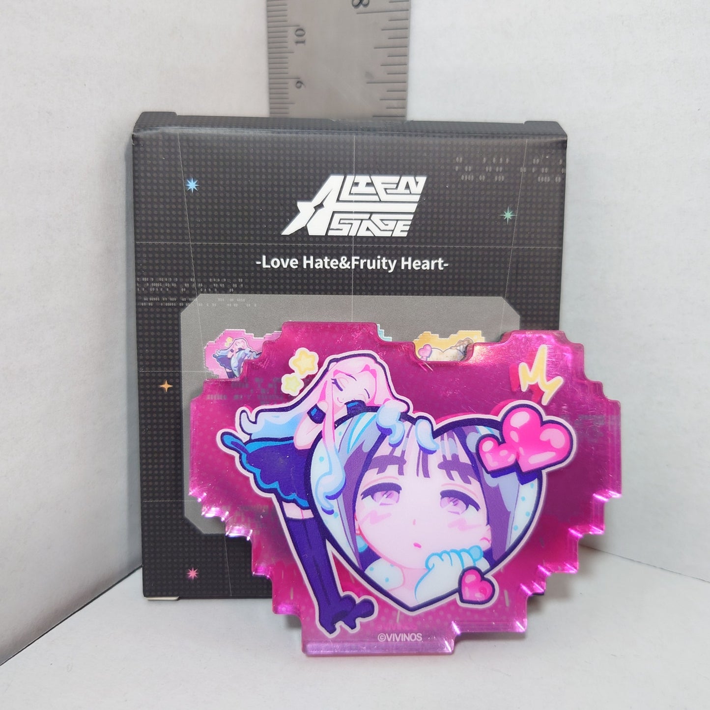 Mizi & Sua Alien Stage -Love Hate&Fruity Heart DLC Acrylic Magnet