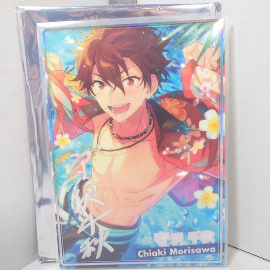 Chiaki Morisawa RYUSEITAI Ensemble Stars Plastic Postcard w/Stand
