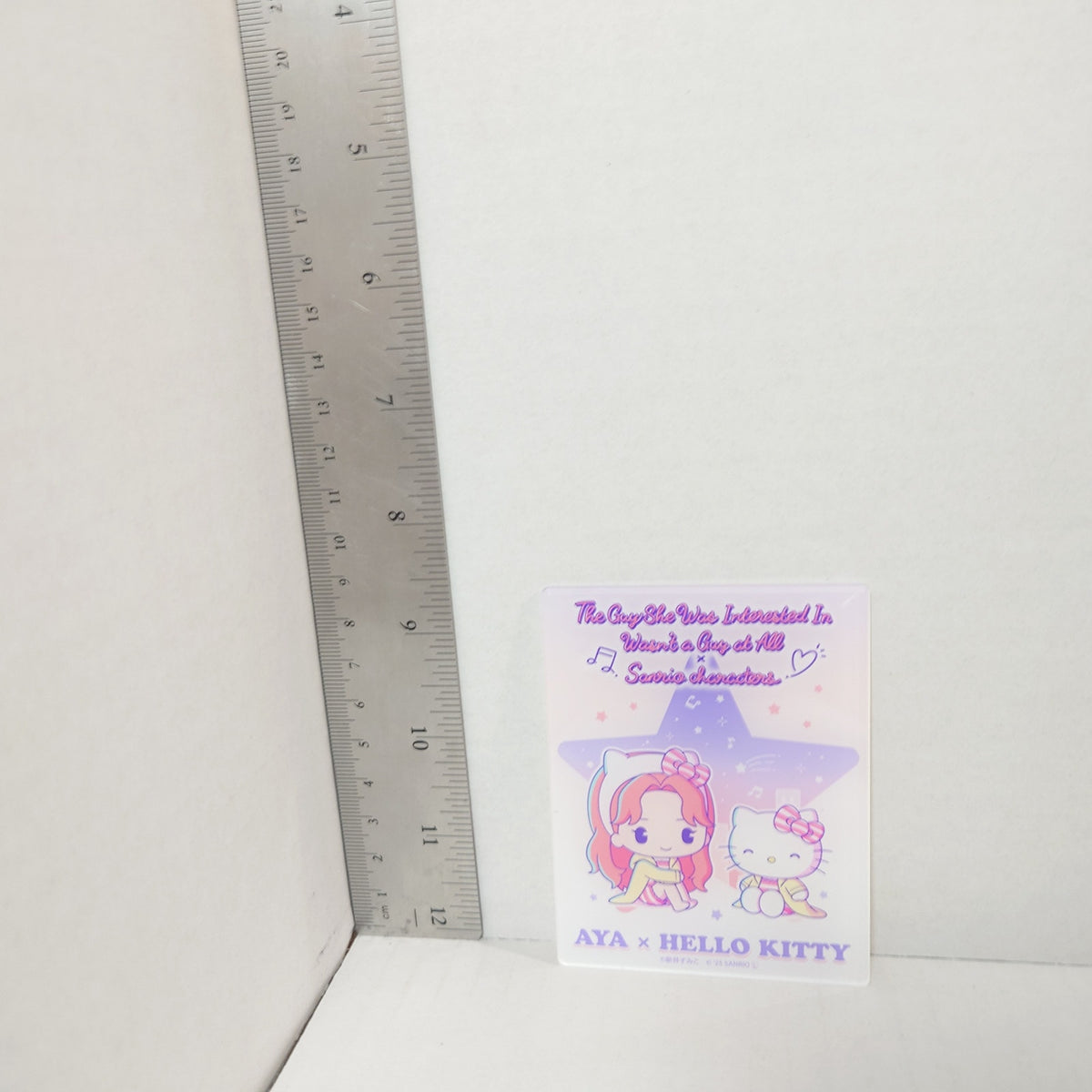 The Guy She Was Interested In Wasn't A Guy At All x Sanrio Pop-Up Acrylic Card