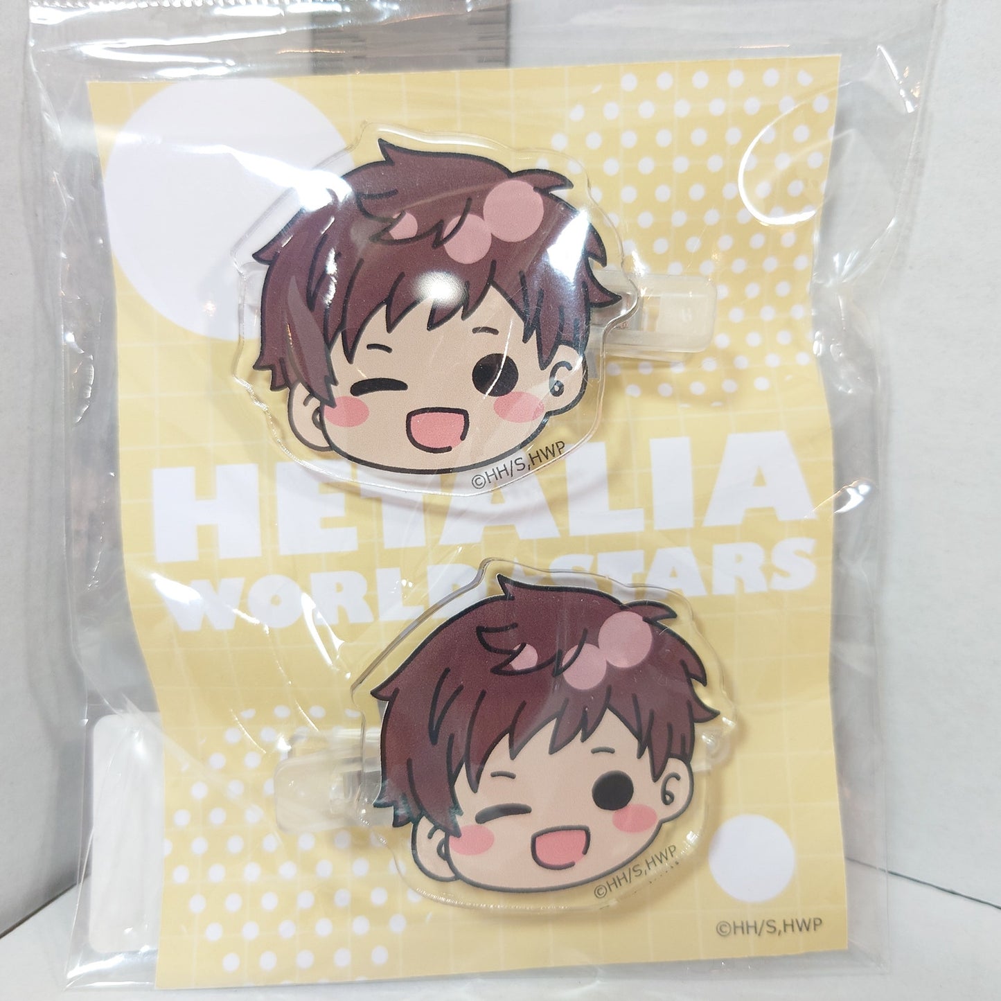 Spain Hetalia World Stars Acrylic Hair Clip Set