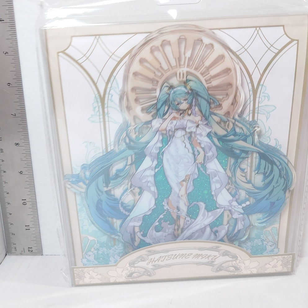 MIKU HATSUNE VOCALOID Glitter Filled Acrylic Stand