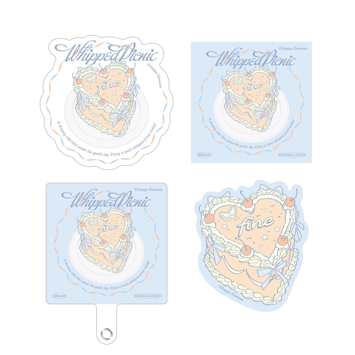 [Preorder] Ensemble Stars JP Whipped Picnic Phone Tab & Sticker Sets