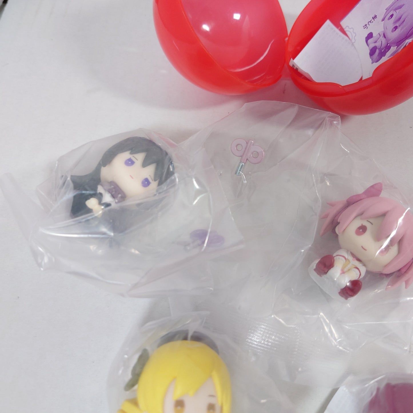 COMPLETE SET Madoka Magica Hekotto Nushimasu Gashapon Mini Figure/Figurine