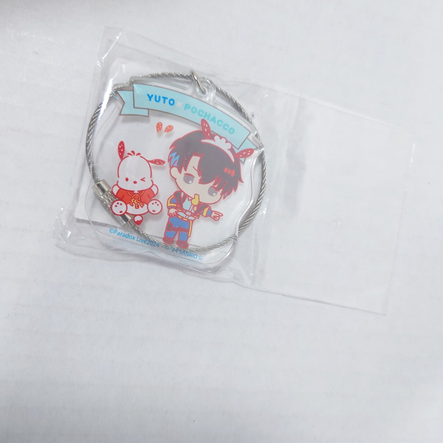 Yuto Inukai Goku Luck Paradox Live x Sanrio (Pochacco) Acrylic Keychain