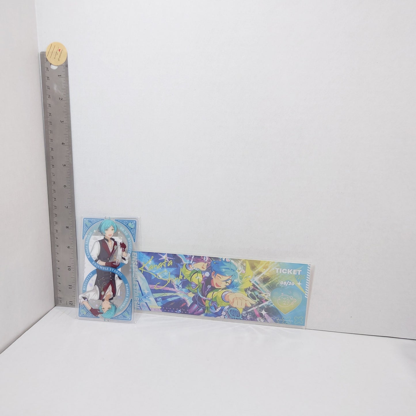 Kanata Shinkai RYUSEITAI Ensemble Stars Acrylic Card & Birthday Ticket Set