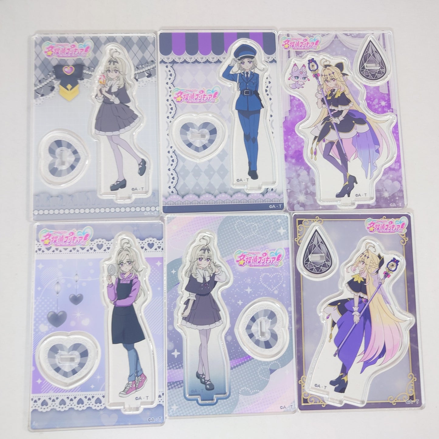 COMPLETE SET Cure Arcana Shadow Pretty Cure (Precure) Star Detective (Meitantei) Acrylic Stand