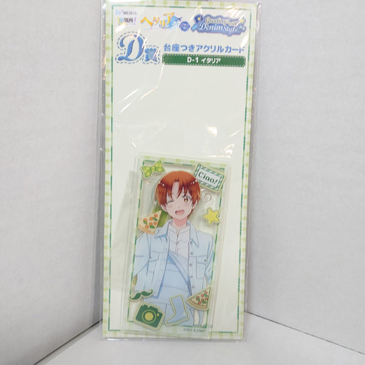 Italy Hetalia World Stars Acrylic Card/Stand