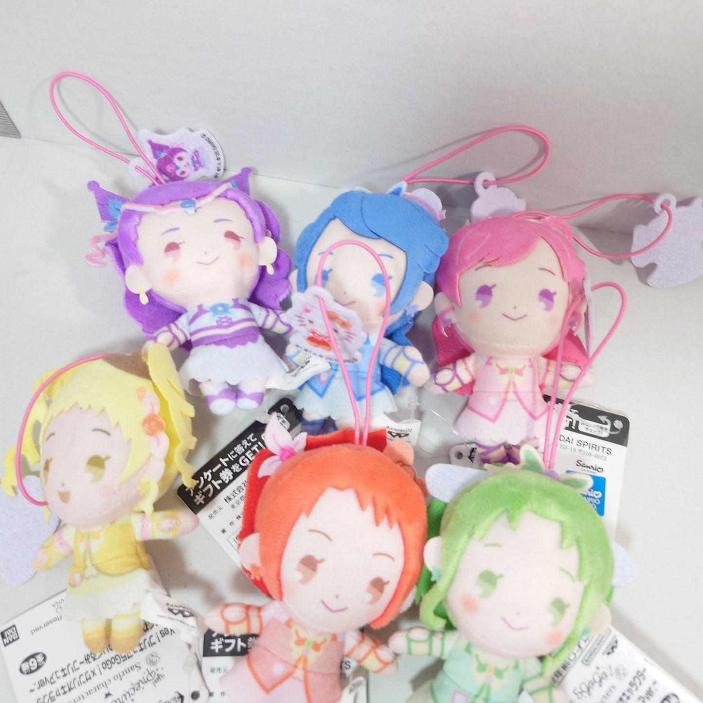 Pretty Cure (Precure) x Sanrio Keychain Plush Set