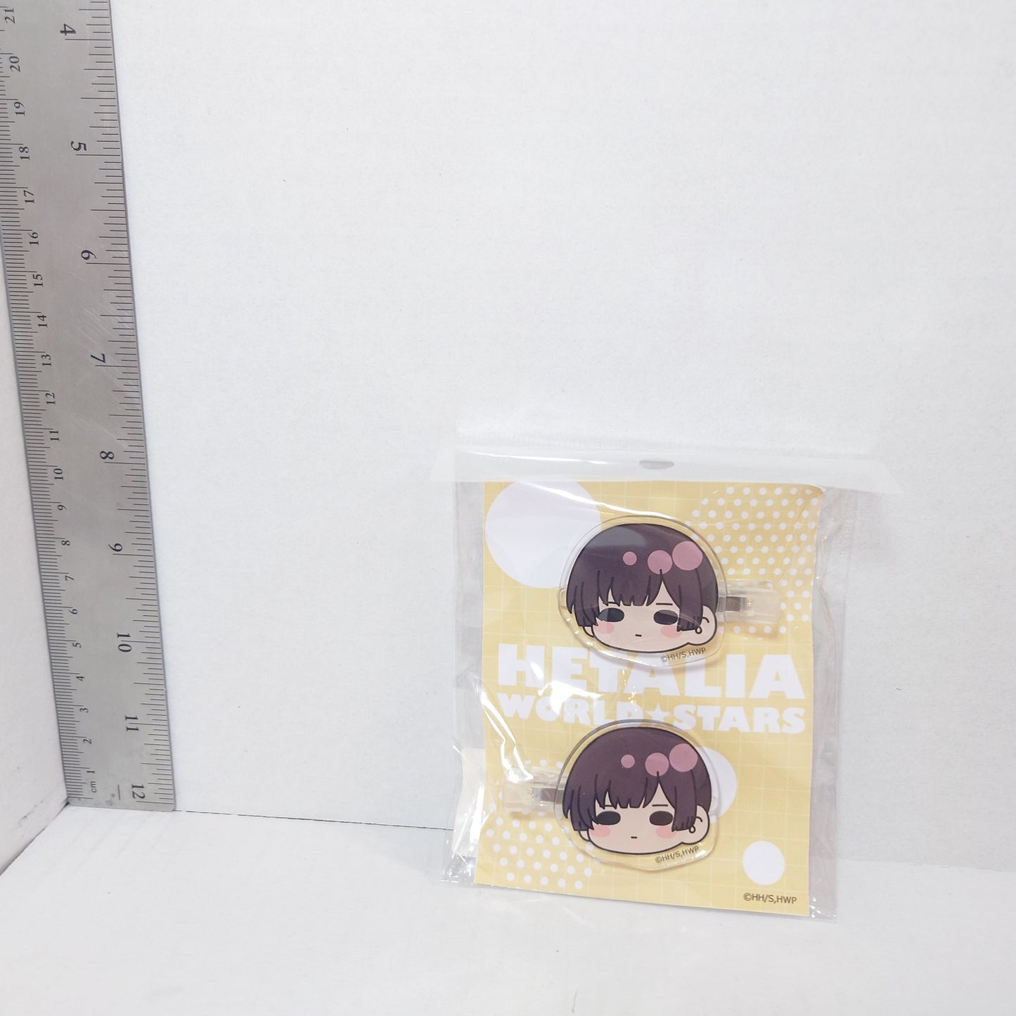 Japan Hetalia World Stars Acrylic Hair Clip Set
