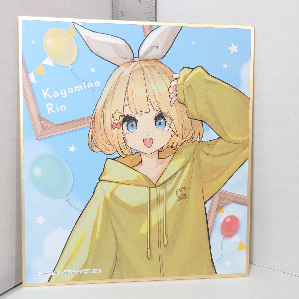 RIN KAGAMINE Wonderlands x Showtime Project Sekai x ZOZOTOWN Shikishi