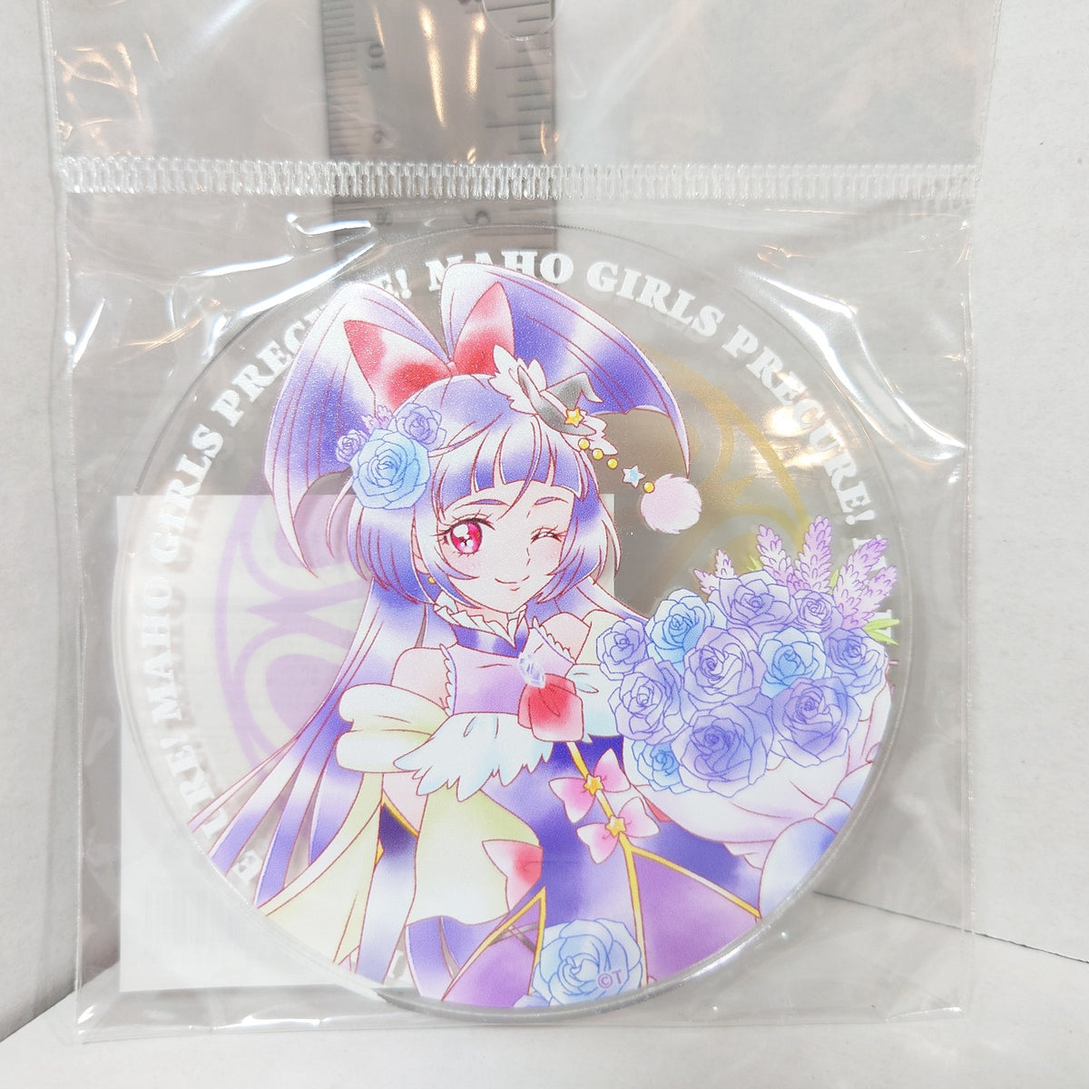 Cure Magical Maho Tsugai Pretty Cure! (Precure) 10th Anniversary Collab Cafe Acrylic Coaster