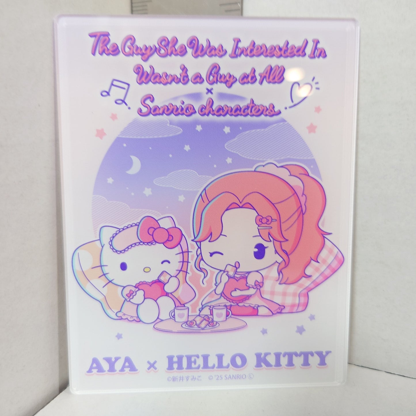 The Guy She Was Interested In Wasn't A Guy At All x Sanrio Pop-Up Acrylic Card