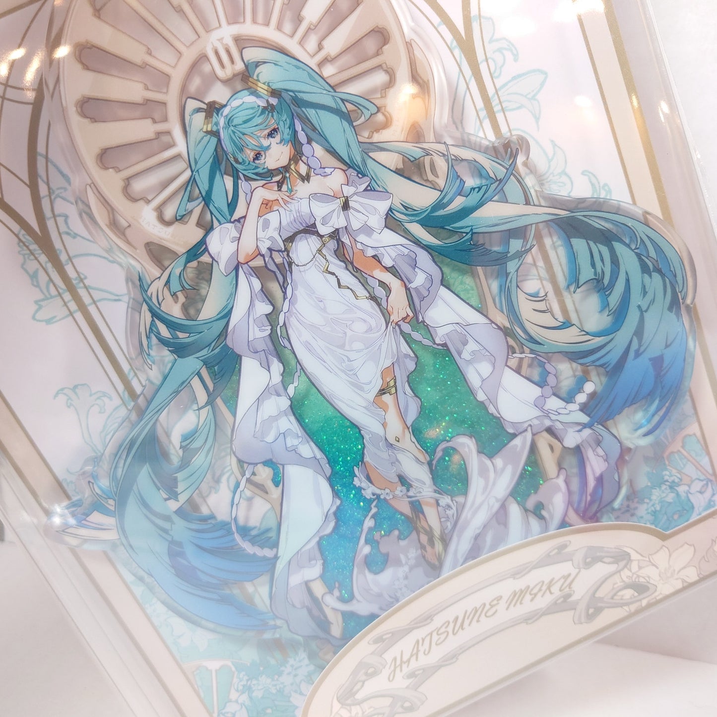 MIKU HATSUNE VOCALOID Glitter Filled Acrylic Stand