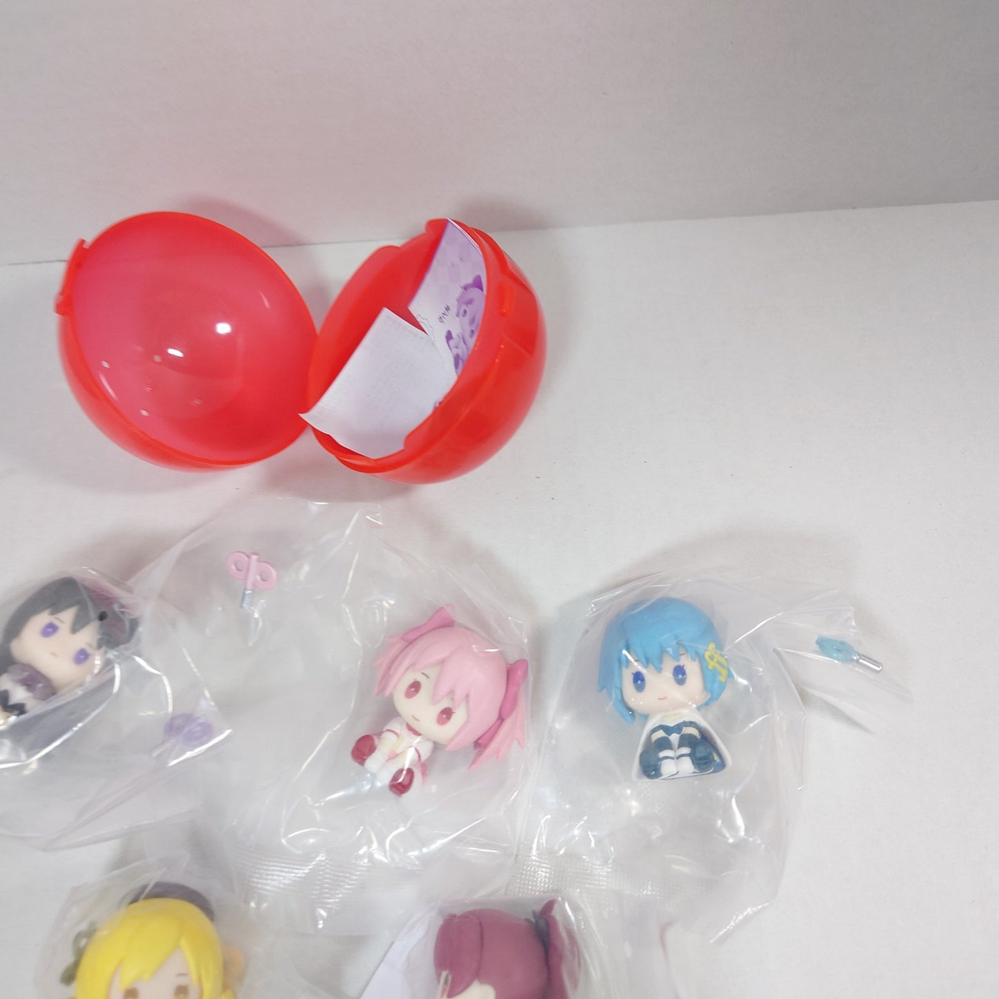 COMPLETE SET Madoka Magica Hekotto Nushimasu Gashapon Mini Figure/Figurine