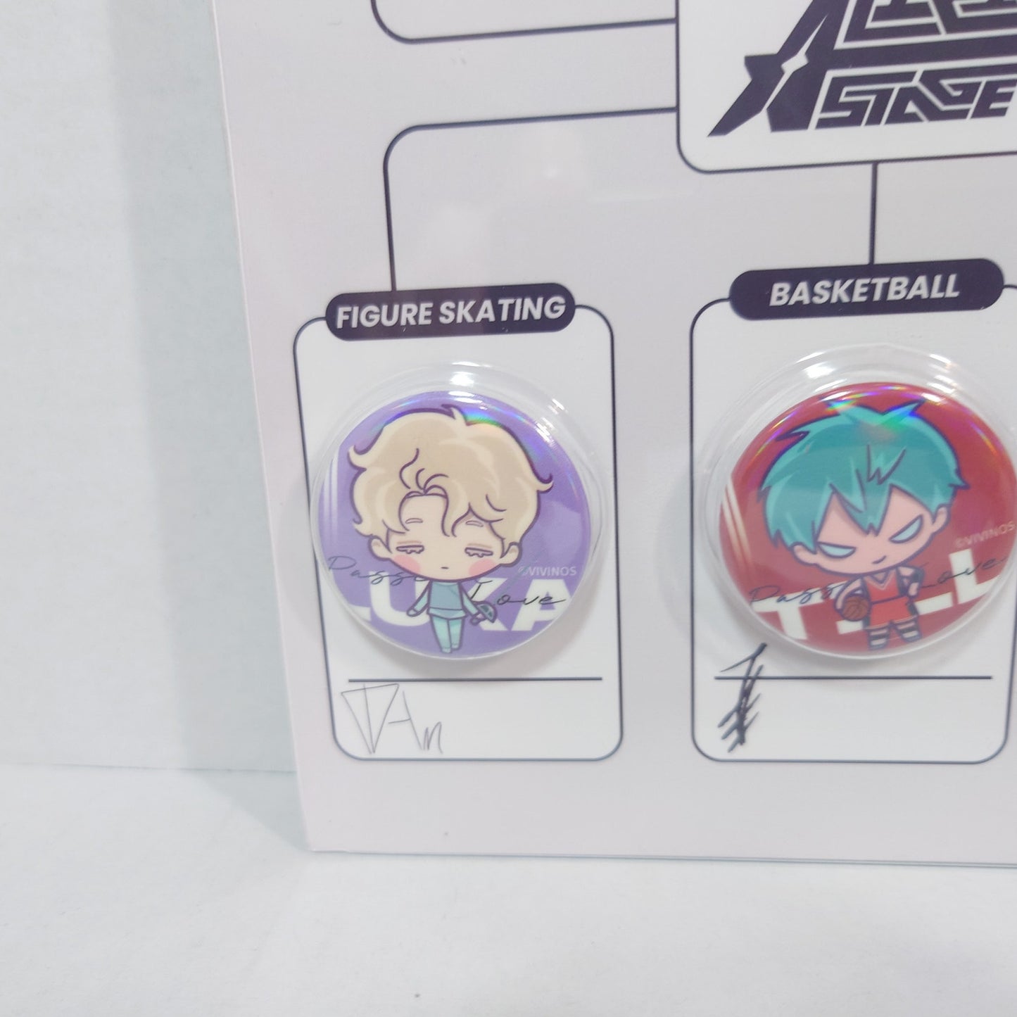 Alien Stage Passion Love Group Badge Set & Stamp Sticker