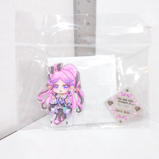 Kimi to Idol Pretty Cure Pixel Art Series Cure Kiss Acrylic Stand