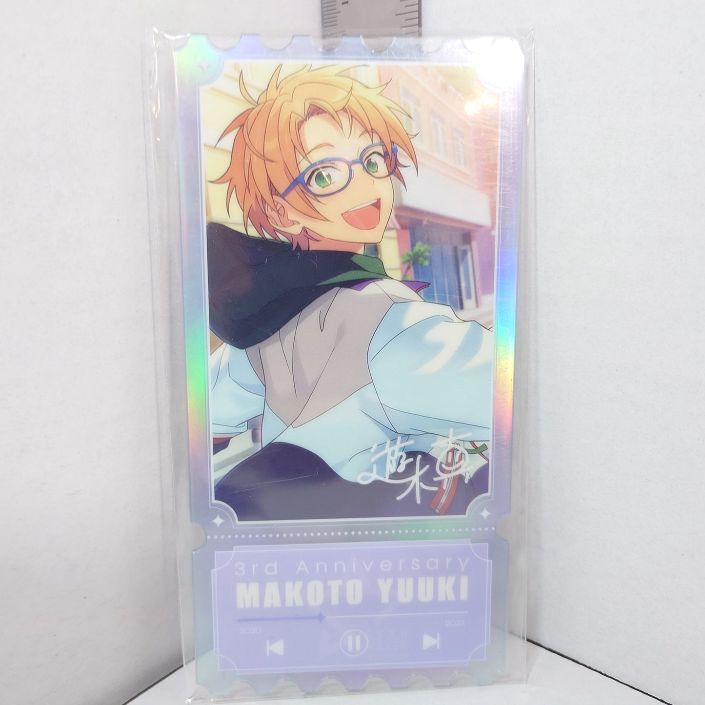 Makoto Yuuki Trickstar Ensemble Stars KR 3rd Anniversary Acrylic Ticket