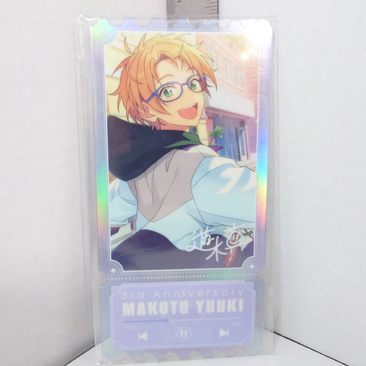 Makoto Yuuki Trickstar Ensemble Stars KR 3rd Anniversary Acrylic Ticket