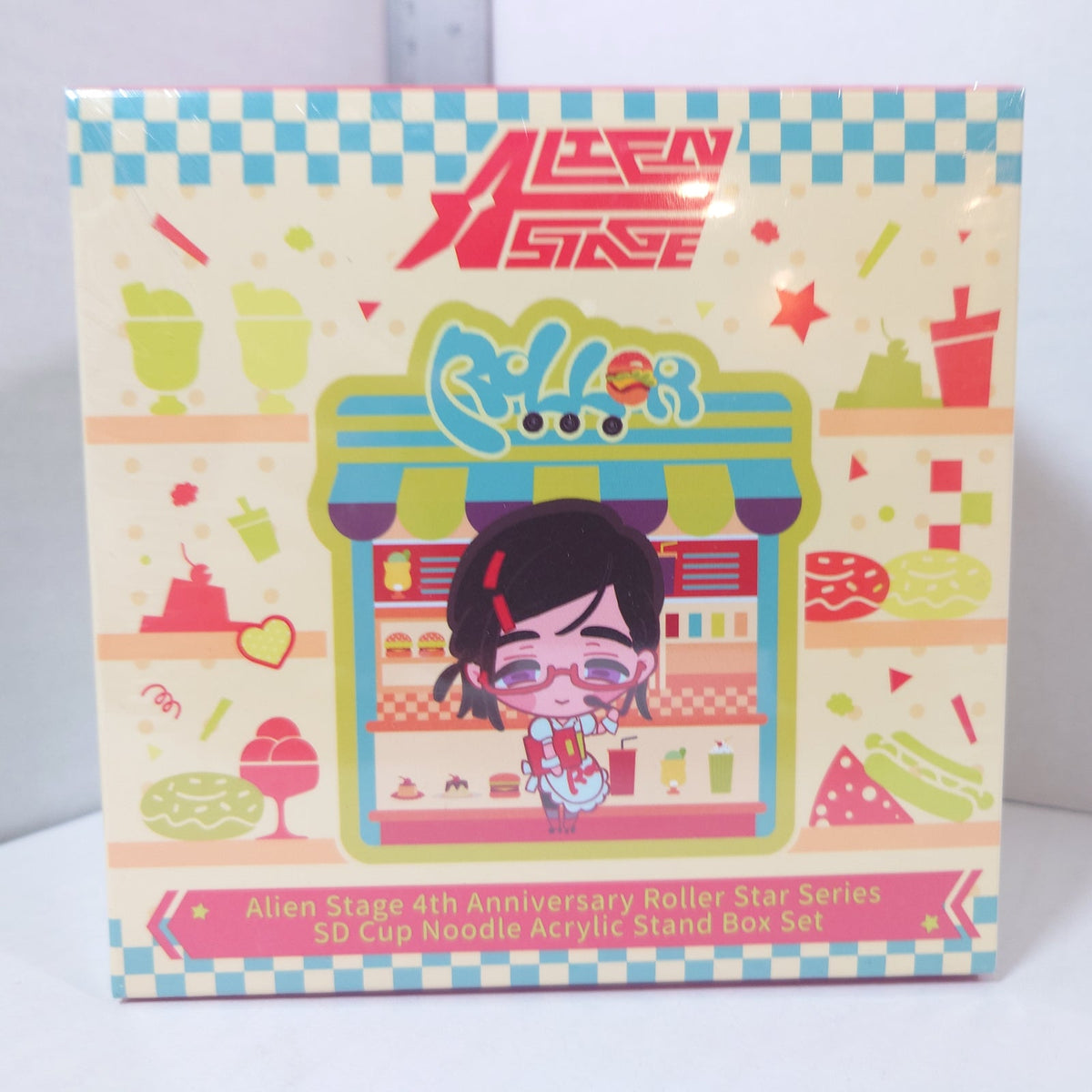 Alien Stage 4th Anniversary Roller Stars Series SD Cup Noodle Acrylic Stand Box Set