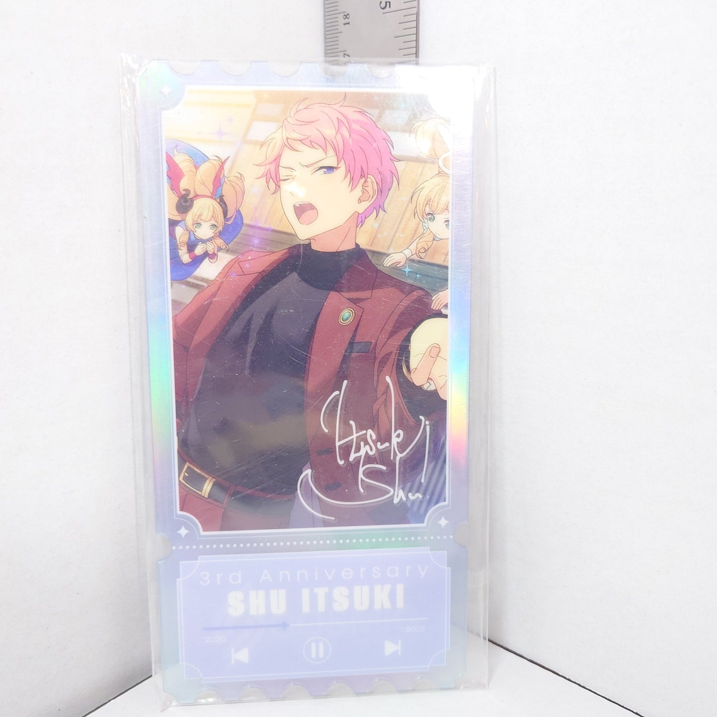 Shu Itsuki Valkyrie Ensemble Stars KR 3rd Anniversary Acrylic Ticket