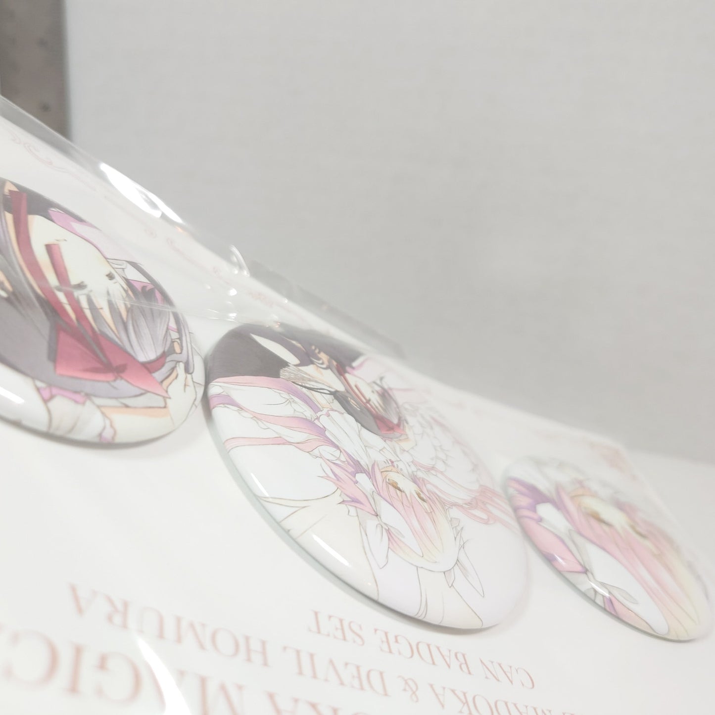 Madoka Kaname & Homura Akemi Madoka Magica Rebellion Studio Shaft Badge Set