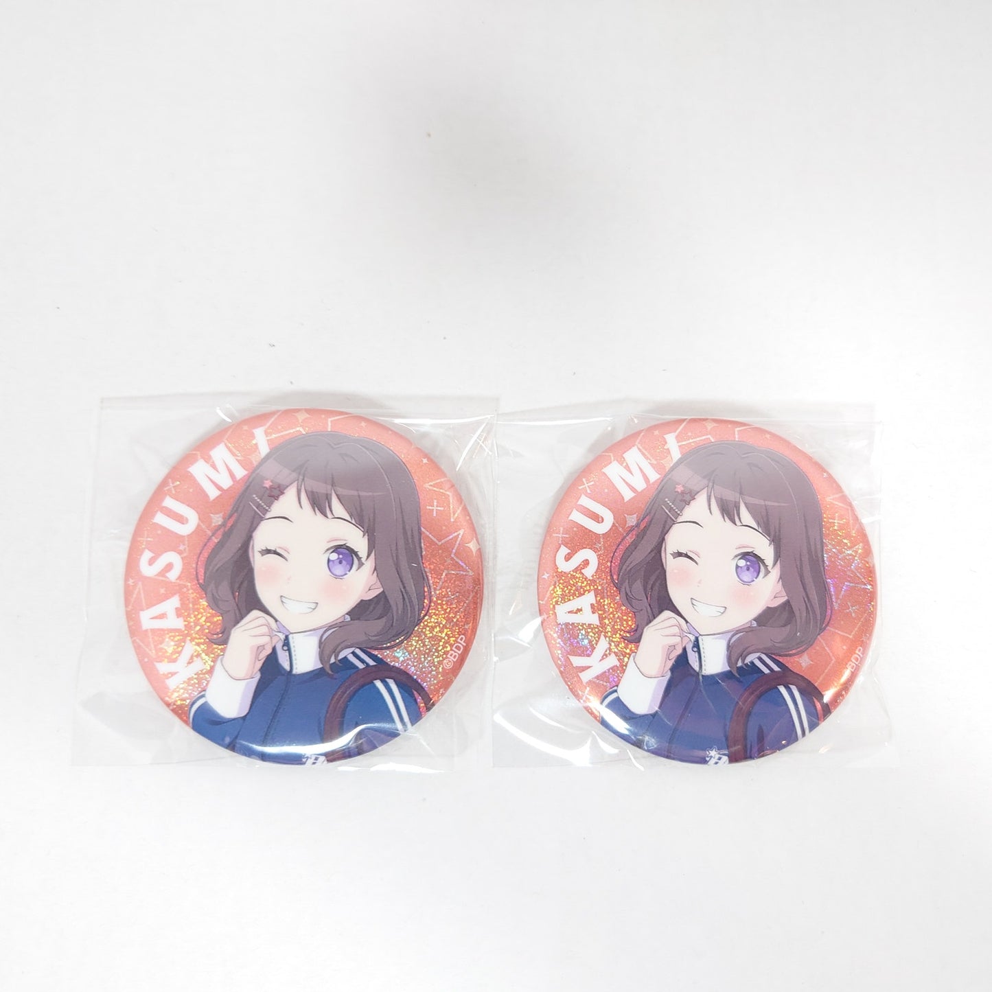 Kasumi Toyama Poppin'Party Bang Dream! x WEGO 10th Anniversary Badge Set