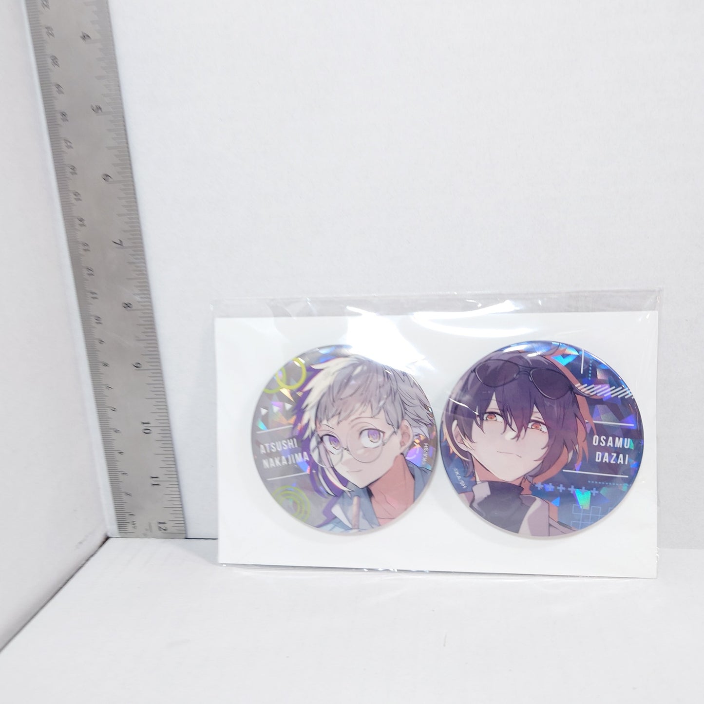 Osamu Dazai & Atsushi Nakajima Bungo Stray Dogs Badge Set