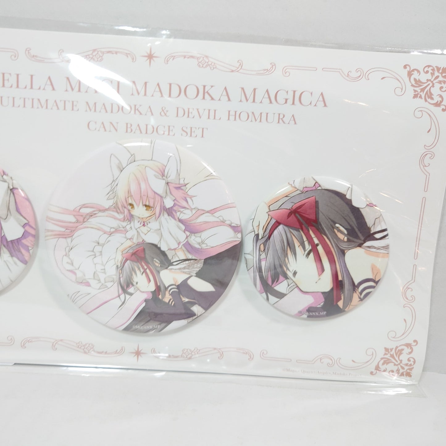 Madoka Kaname & Homura Akemi Madoka Magica Rebellion Studio Shaft Badge Set