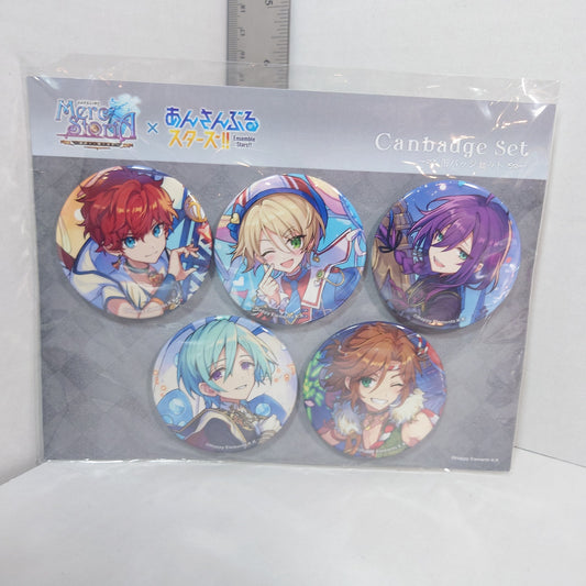 ALKALOID & MaM Ensemble Stars x Merc Storia Badge Set