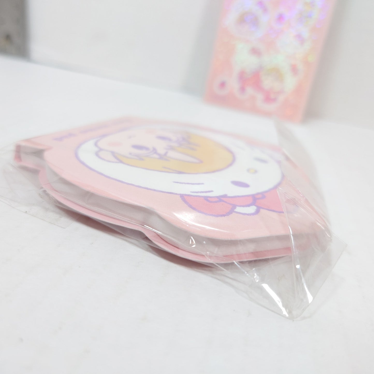 NCT x Sanrio Yuta Nakamoto & Hello Kitty Face Memo Pad & Sticker Sheet Set