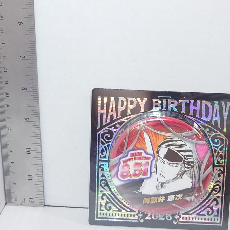 Renji Abarai BLEACH 2026 Birthday Badge