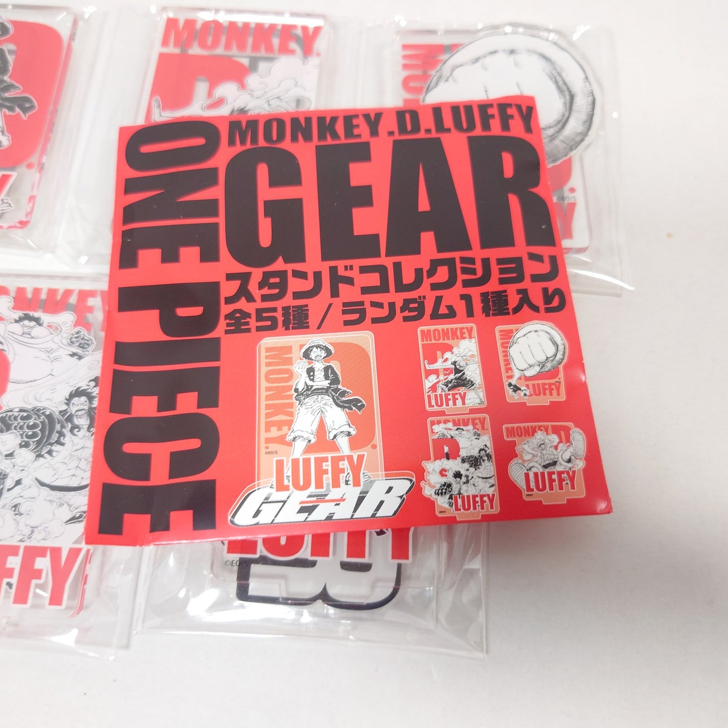 COMPLETE SET ONE PIECE Monkey D. Luffy GEAR Lucky Draw Acrylic Stand Collection