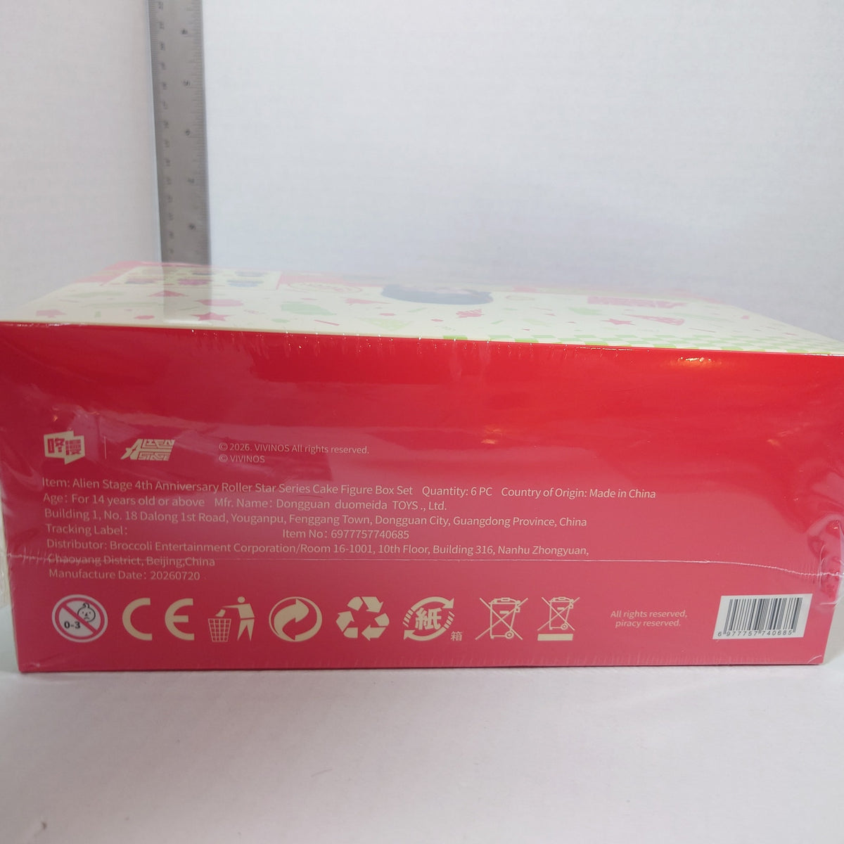 COMPLETE SET Alien Stage 4th Anniversary Roller Stars Series Cake Figure Box Set